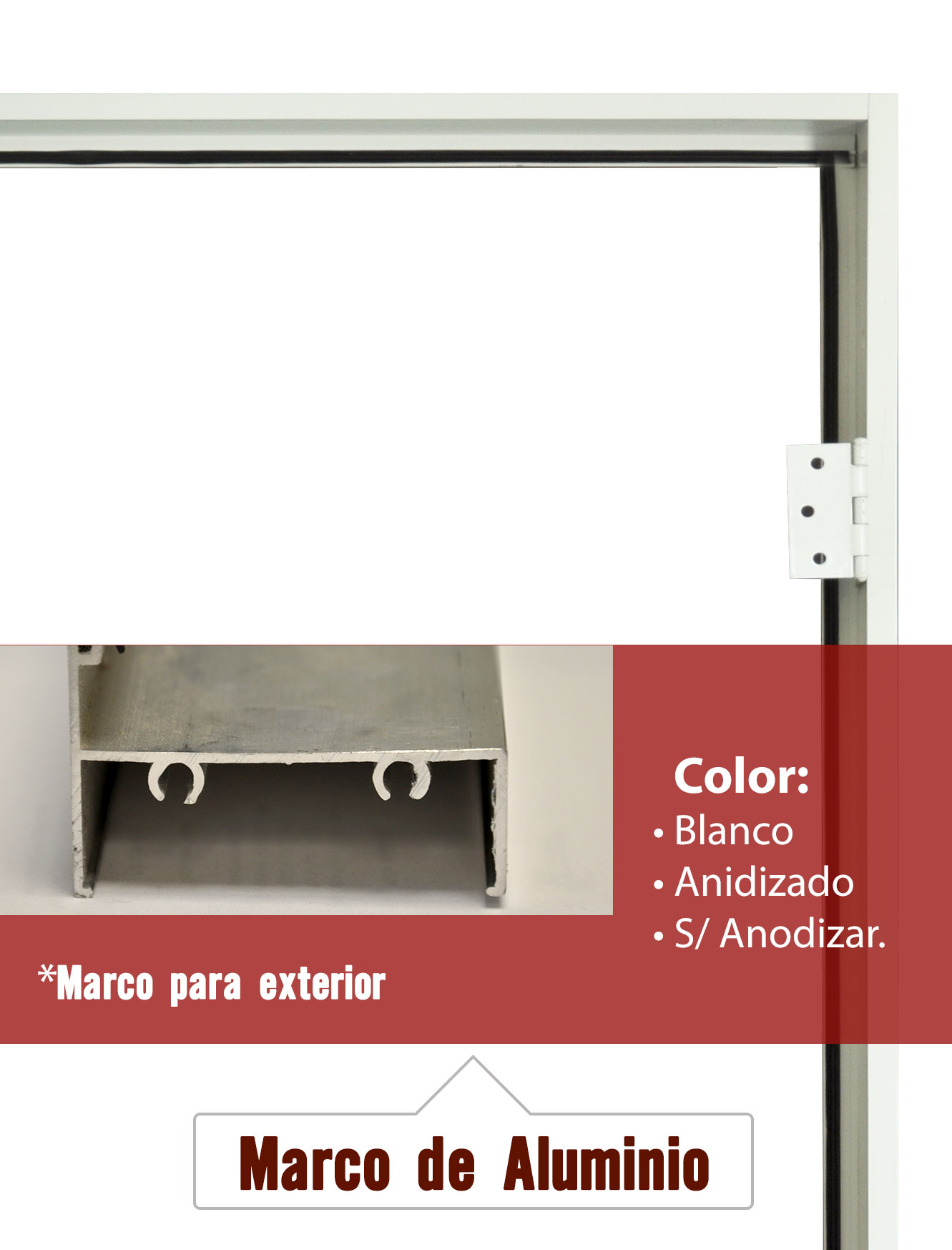 Marcos de aluminio para puertas