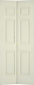 Puerta de tambor hdf con 6 paneles color blanco o sin brillo para plegable para closet